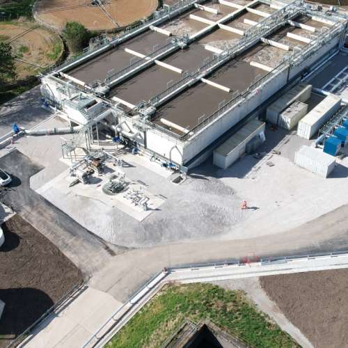 Picture of a Wastewater Treatment Works.
