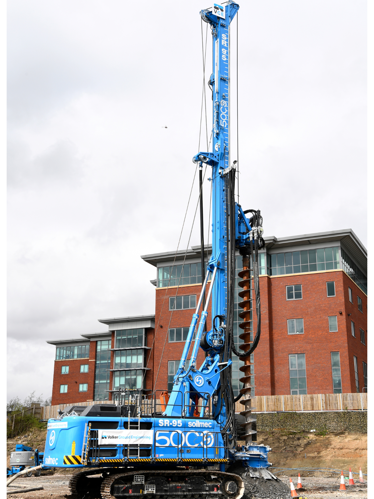 Piling rig on site.
